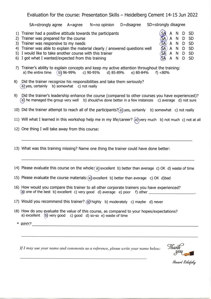Evaluation form scan #098