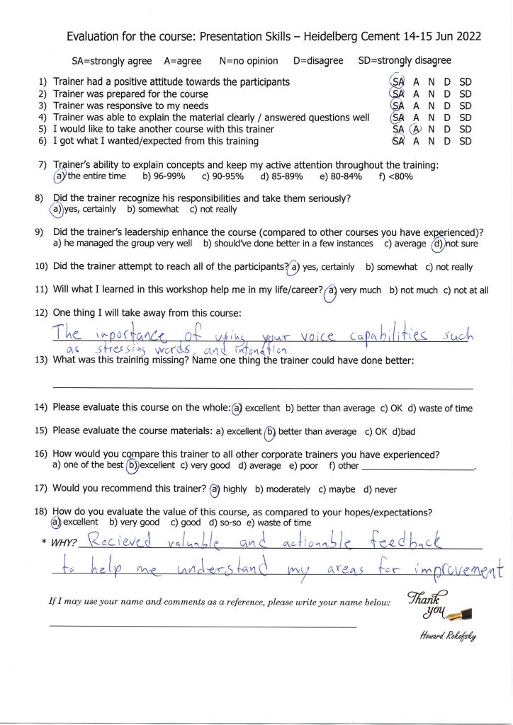 Evaluation form scan #101
