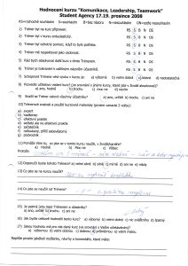 Sken hodnotícího formuláře #114