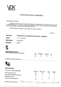 Sken hodnotícího formuláře #121