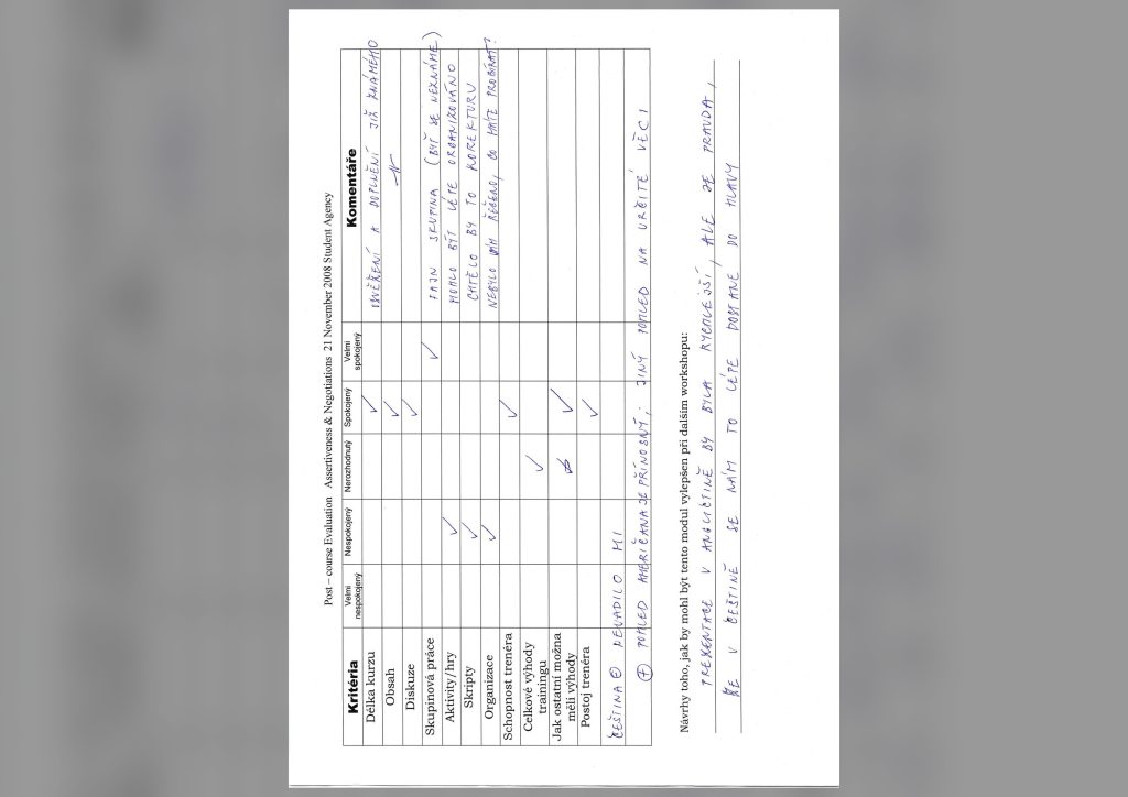 Evaluation form scan #158