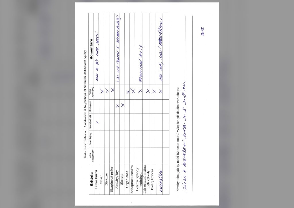 Evaluation form scan #160