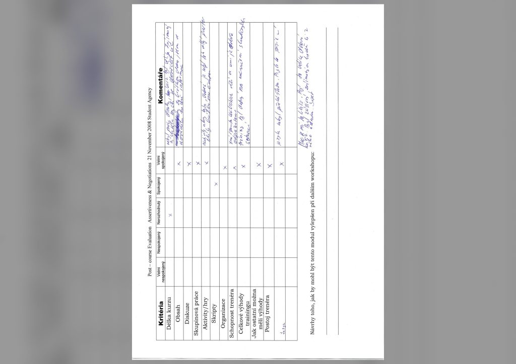 Evaluation form scan #164