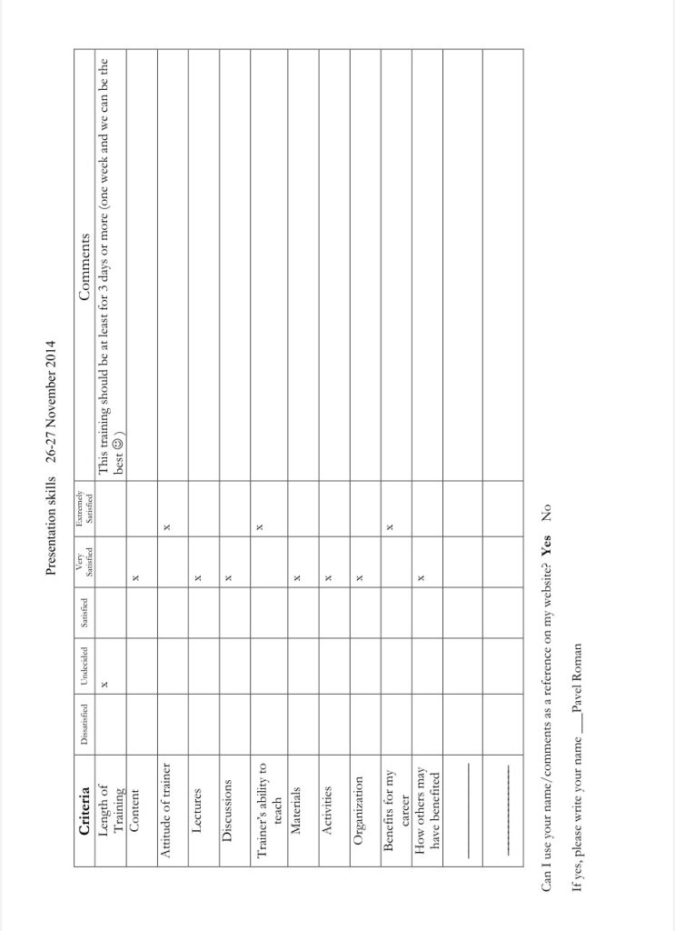 Evaluation form scan #219